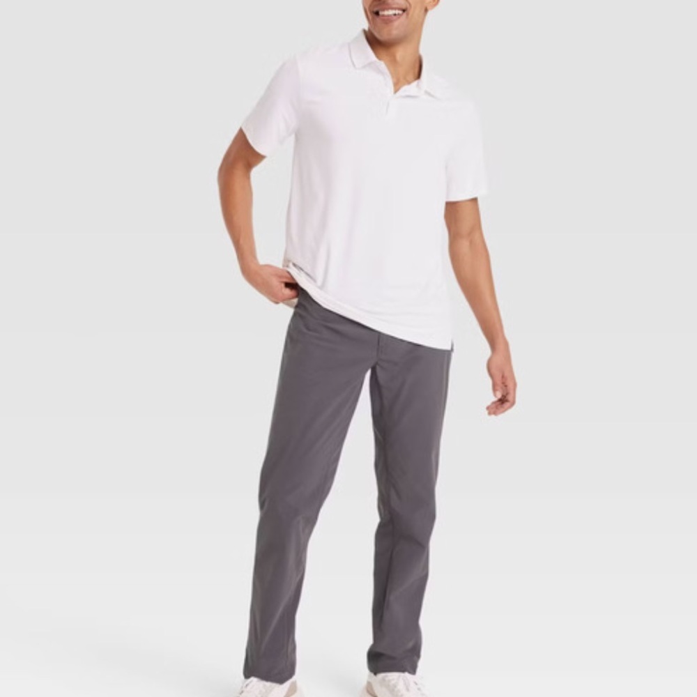 Men's All in Motion Stretch Straight Golf Pants - Dark Gray Sz 34X32 NWT - Picture 3 of 10